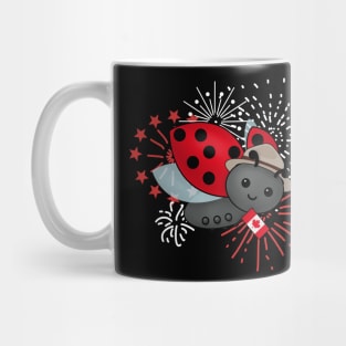 Canada Day Ladybug Mug